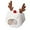 White, variant on Reindeer Christmas Tree Headwear Hat for Pet Decorations Reindeer Star Pompoms Christmas Dog Headwear Photo Props