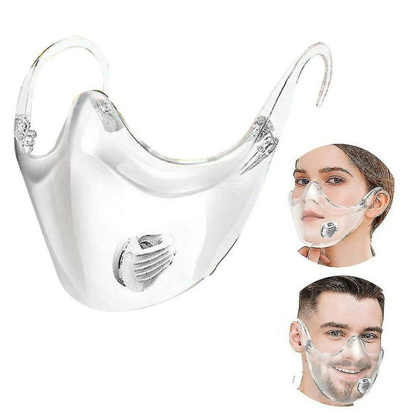 Durable Mask Face Shield Reusable Valve Transparent Eaceshield Facemask Face Mask Protective Masks Mouth Cover