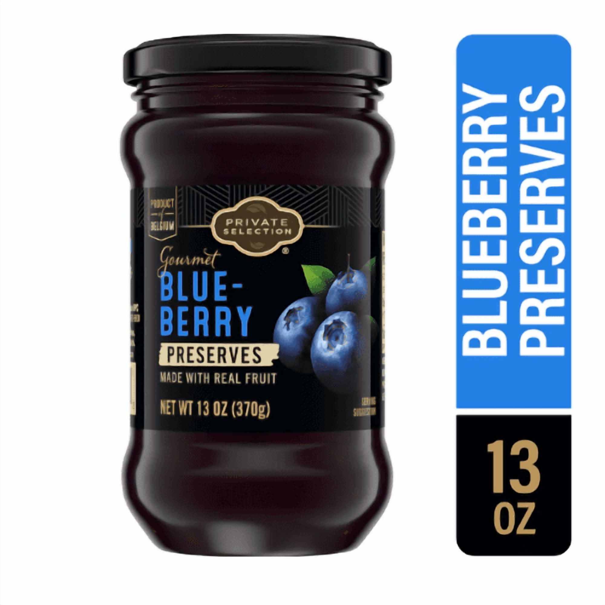 Private Selection Gourmet Blueberry Preserves Made with Real Fruit 13 oz, 2 Pack