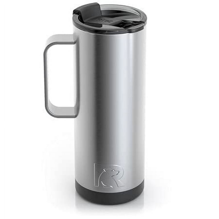RTIC 16 oz Coffee Travel Mug with Lid and Handle, Stainless Steel  Vacuum-Insulated Mugs, Leak, Spill Proof, Hot Beverage and Cold, Portable Thermal  Tumbler Cup for Car, Camping, Olive 