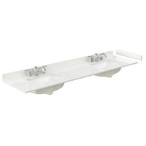 Wyndham Collection Wcfqc380dtopuns-Q 80" Quartz Vanity Top - White