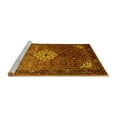 thumbnail image 2 of Ahgly Company Machine Washable Indoor Rectangle Persian Yellow Traditional Area Rugs, 2' x 4', 2 of 4