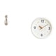 thumbnail image 1 of Reloj de pared en miniatura para pareja, figura , estatua de resina abstracta, reloj redondo silencioso, decoración moderna, ideal para regalar, 1 of 8