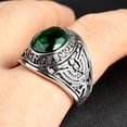 thumbnail image 4 of SmartBy Band Ring Rhinestone Inlaid Finger Jewelry Titanium Steel Men and Women Band Finger Ring for Party, 4 of 8