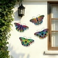 thumbnail image 2 of Metal Butterfly Wall Decor Set of 4 Iron Butterfly Wall Art Rustic Wall Hangings for Living Room Garden Patio Home Decor Wall Decorations Indoor Outdoor Metal Art 6.69x4.92 Inch, 2 of 6