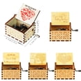 thumbnail image 3 of Caja de música con manivela manual de madera, tema de San Valentín, regalo para amantes, regalo de cumpleaños para novia, 3 of 4