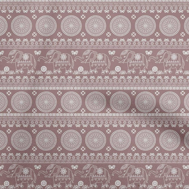 oneOone Polyester Spandex Dark Rose Brown Fabric Block Fabric For Sewing Printed Craft Fabric By The Yard 56 Inch Wide-TB