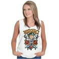 thumbnail image 3 of Betty Boop Biker BBMC Roses Tattoo Tank Top Tee Shirt Women Brisco Brands X, 3 of 5