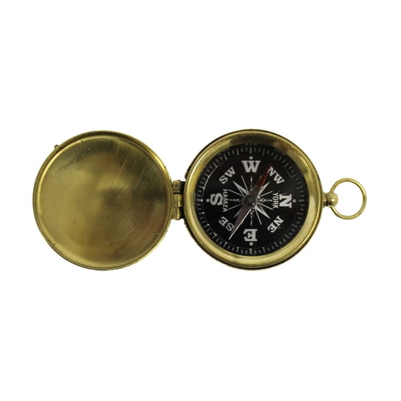INDIA OVERSEAS TRADING Boussole de Poche BR 4885, Cadran Noir