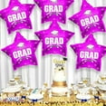 thumbnail image 4 of PMU Grad Congrats Star 18in Mylar Balloon Hot Pink Pkg/25, 4 of 6