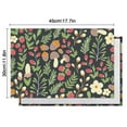 thumbnail image 4 of Peony and Butterfly Floral Placemats, Set of 6 Wrinkle Free Heat Resistant Flax Table Mats with Botanical Wildflower Design for Garden Inspired Farmhouse Dining, 4 of 4