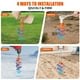 thumbnail image 4 of Anclajes de Tierra en Espiral para Cama Elástica, Paquete de 4, Naranja, 4 of 7