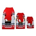 thumbnail image 4 of SOCAL LOOK Dog Christmas Sweater Acrylic Ugly Xmas Jumper with Leash Hole, Turtleneck Pet Outfit L, 4 of 10