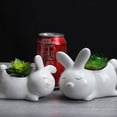 thumbnail image 4 of WHAMVOX  Ai Floral Ceramic Succulent Flower Pot Desk Ornament, 4 of 8