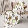 thumbnail image 3 of Hirioo Donut Sloth for Flannel Blanket, Cozy and Warm Throw for Bed or Couch ,Perfect for All Seasons-60"x50", 3 of 6