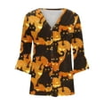 thumbnail image 5 of LOVZFMLL Cardigan pour Femmes 2025 Halloween Cardigan à Boutons Imprimé Manches 3/4 Col en V Décontracté, 5 of 5