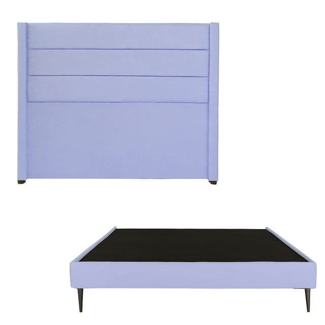 Base Cama Dicasa Slim Cabecera Individual lila