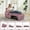PINK, variant on Upholstered Futon Sofa Bed 3-in-1 with USB Charging, Cup Holder & Phone Stand, Convertible Sleeper, Gray