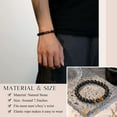 thumbnail image 4 of Birthday Present for Him 21st 30th 40th 50th 60th 70th Anniversary Gift Elastic Rope Bracelet Men Christmas Ornament Stylish, 4 of 6
