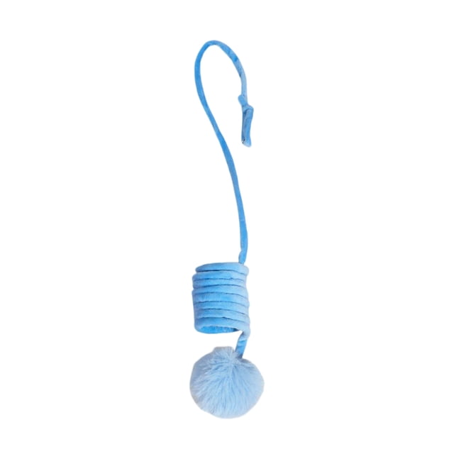 Interactive Hanging Cat Teaser Stick with Retractable Spring Toy for Indoor Feline Exercise and Entertainment