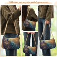 thumbnail image 5 of Ryvnso Peacock in Christmas Womens Chain Shoulder Bag Tote Handbags Clutch Hobo Purse with Zipper for Travel, 5 of 7
