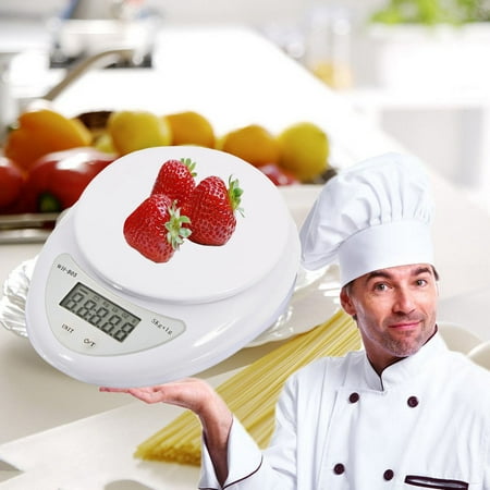 Zimtown 5kg 5000g/1g Digital Kitchen Food Diet Electronic Weight Balance Weighing