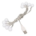 thumbnail image 1 of Lámpara de cadena de bolas colorida, cadena de luces LED impermeable, cadena de luces decorativas coloridas, durabilidad extendida, 1 of 8