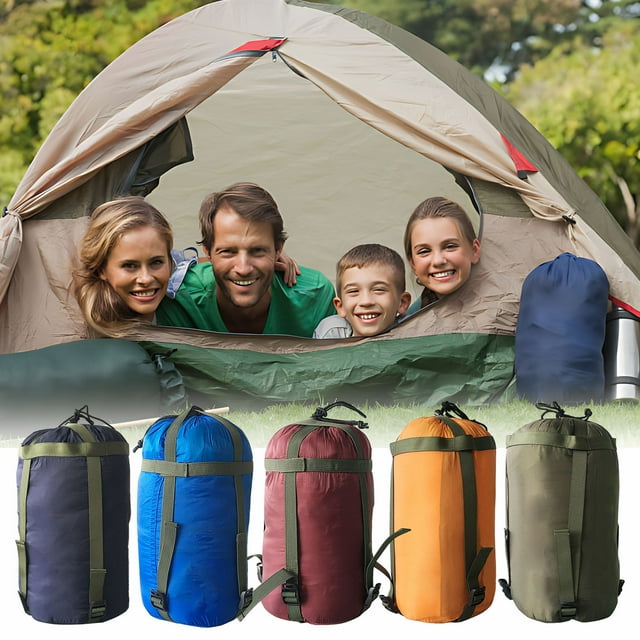 SSZMDLB à Moins de 5$ 3 Pcs Sac de Couchage, Sac de Compression, Sac de Rangement Imperméable pour Camping, Sac Organisateur pour Hamacs et Vêtements, Sac Portable pour Randonnée et Voyage