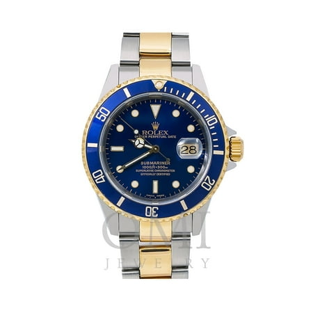 Rolex Submariner 16613 40mm Blue Dial With Two Tone Bracelet, Rolex, Adult, Male
