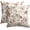 Brown, variant on Vintage Floral Pillow Covers 16x16 Inch Set of 2 Rustic Gray and White Outdoor Decorative Throw Pillows Chinoiserie Flower Toile Pillowcases Cushion Covers for Couch Home Decor