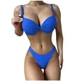 thumbnail image 2 of HUPOM No Show Panties Panties For Girls Bikini Activewear None Elastic Waist Blue L, 2 of 9