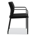 thumbnail image 4 of HON Accommodate Series Guest Reception Waiting Room Chair with Fixed Arms, Black Fabric, 4 of 11