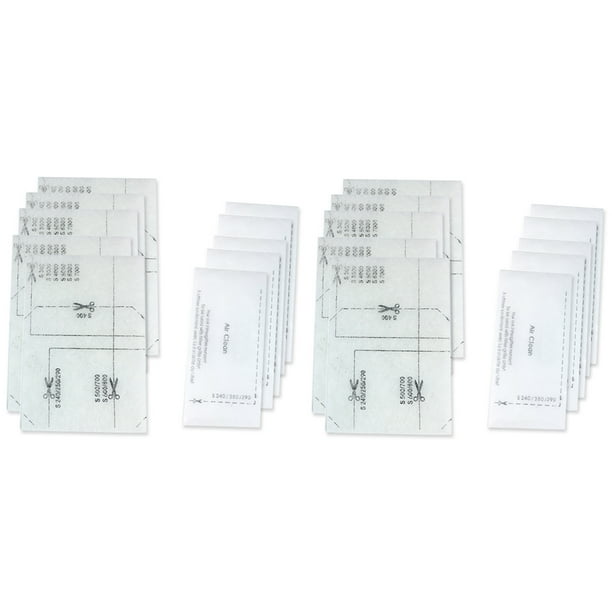Filtro de Motor Universal Accesorio de Aspiradora Reemplazable de 10 Pares para