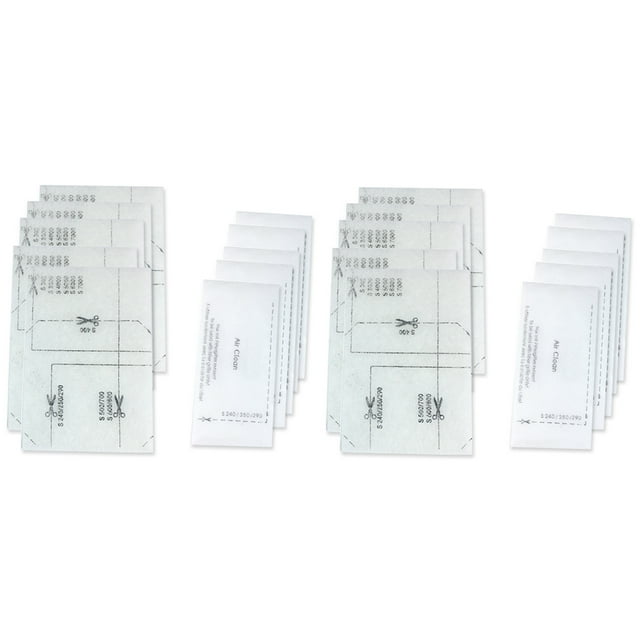10 Pair Replaceable Vacuum Cleaner Accessory Universal Motor Filter for,10 x Motor Filter(with PE bag),White