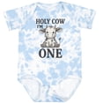 thumbnail image 3 of Inktastic Holy Cow I'm One Birthday Boys or Girls Baby Bodysuit, 3 of 5
