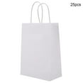 thumbnail image 3 of QIILU Kraft Paper With Handle, Kraft Paper for Wedding,25 PCS Gift Bag Kraft Paper for Wedding Candy Favor Bag With Handle, 3 of 8