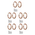 thumbnail image 1 of Minnieouse Pendientes de aro de plata pequeños Diseño único Galvanoplastia Tecnología Aros de durabilidad Anillos Accesorios de joyería oro rosa 2.5 * Type2 NO2 Minnieouse CBP202472, 1 of 6