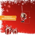 thumbnail image 5 of Metal Santa Ornaments Dz - Home Decor - 12 Pieces, 5 of 5