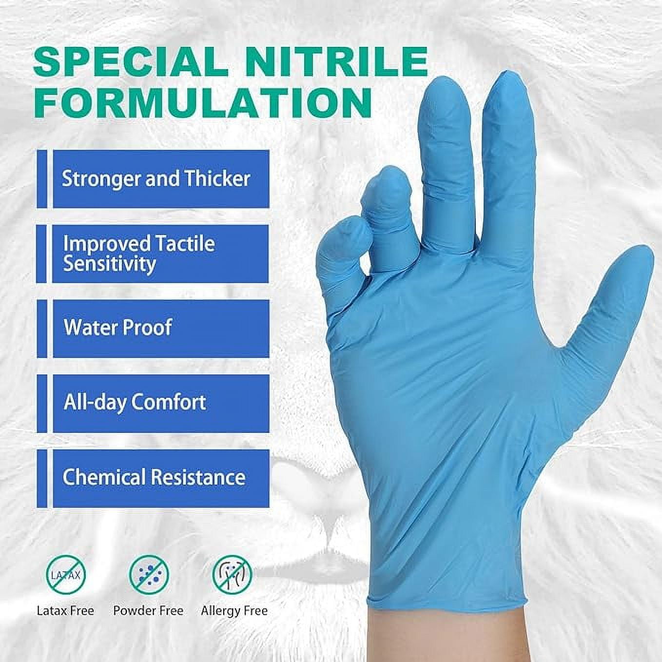 Nitrile Gloves Powder-Free Disposable Gloves, 1000 Count – Small, Blue