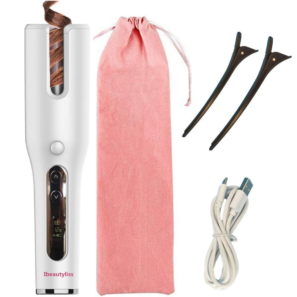 Hot Hair Curler Curling Iron Wireless Cordless Led Dispaly Rechargeable