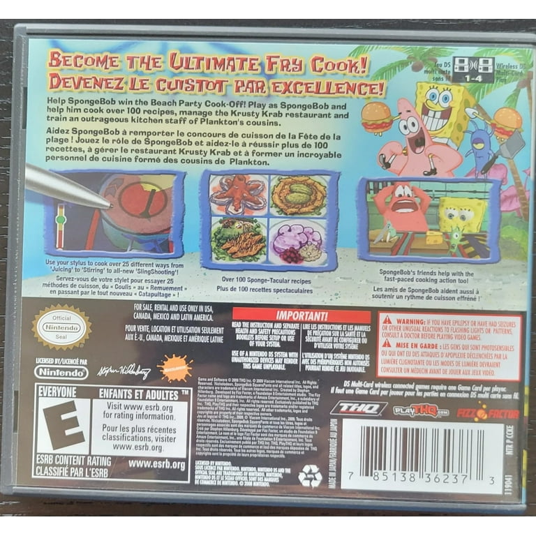 SpongeBob vs. The Big One: Beach Party Cook-Off - Nintendo