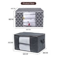 thumbnail image 3 of Organizador de bolsa de almacenamiento de lavandería plegable grande de 3 piezas con asas de cremallera y diseño de ventana visual transparente Irfora Bolsa de almacenamiento, 3 of 7