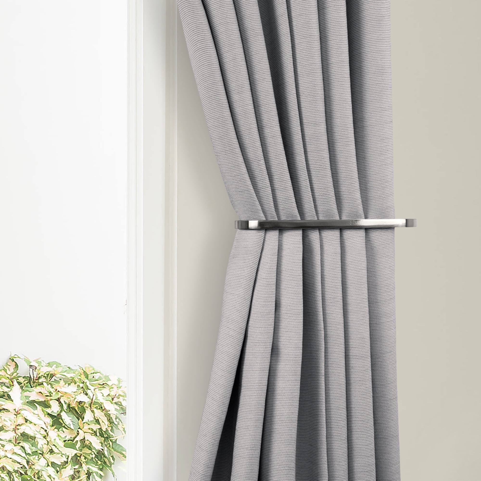 Better Homes & Gardens 2 Curtain Holdbacks, Nickel