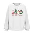 thumbnail image 6 of Womens Waffle Sweatshirts Christmas Loose Crewneck Long Sleeve Shirts Merry Christmas Printed Sweaters Casual Fashion Xmas Holiday Party Pullover Tops, 6 of 6