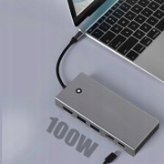 M.2 hard drive box expansion dock nvme/sata USB3.2 hub 4k60hz notebook typec expansion dock