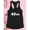 thumbnail image 3 of I Heart Mom Pregnant Woman Racerback Tank Women -Image by Shutterstock, Female XX-Large, 3 of 4