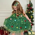 thumbnail image 4 of WIBACKER 6M-6T Toddler Baby Girl Christmas Dress With Headband Kids Star Sequins Layered Tulle Dress Girls Cake Smash Xmas Tree Dresses, 4 of 15