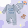 thumbnail image 2 of CAUYDY Infant Boy Sleepers 3-6M 9-12M 18-24M Preemie Pajamas for Girl Newborn Long Sleeved Clothes Baby Fall Winter Jumpsuit Sizes 0-3 Months,Sky Blue, 2 of 6