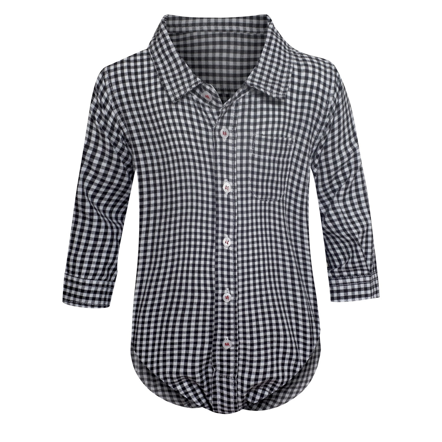 Hollywood - Boys' Infant Long Sleeve Onesie Dress Shirt Bodysuit - Walmart.com - Walmart.com