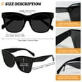 thumbnail image 3 of WEMOOTANTS Oversized Reading Sunglasses 2.5 for Women Black Full Sun Readers 1.00 1.25 1.50 1.75 2.00 2.25 2.50 2.75 3.00 3.50 4.00, 3 of 6